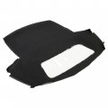 Hecasa Convertible Soft Top Compatible With 1990-june 1993 Ford Mercury Capri Clear Plastic Window Black Sailcloth Vinyl