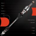 A-premium Cv Axle Shaft Assembly Compatible With Land Pride Treker 4200 2008 4400 2006 Rear Left Or Right Side Replace 826-406c