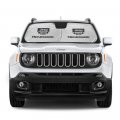 Ipick Image For Jeep Renegade Universal Fit Dual Panels 2 Of 28 W X 24 L Easy Folding Windshield Sun Shade