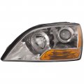 Headlightsdepot Chrome Housing Halogen Headlight For Kia Sorento 2007-2008 Includes Left Driver Side Headlamp 