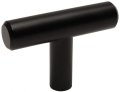 Cosmas 10 Pack 305fb Flat Black Cabinet Hardware Euro Style T Bar Knob 2 Overall Length 