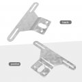 Hoypeyfiy Trailer License Plate Light Bracket Truck Rv Off-road Number Mount Aluminum Holder Silver 2pcs