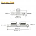 Uxcell 2 72 Double Ball Tension Roller Catch Zinc Alloy Latch For Cabinet Closet Furniture Door Silver