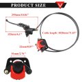 Pro Bat Go Kart Rear Hydraulic Brake Caliper Assembly For Gy6 125cc 150cc 200cc 250cc Scooter Taotao Atv Quad Buggy Roketa Red