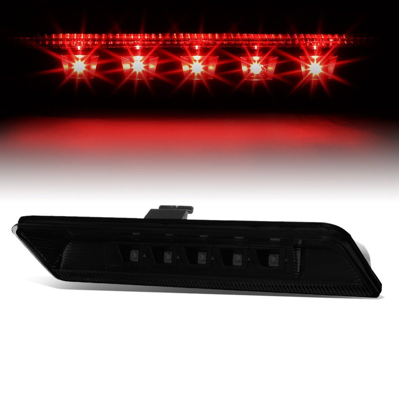 Led Third Brake Light For 2011 2015 Ford Explorer Black Housing Smoke Lens 3bl-fexp11-led-bk-sm High Mount Stop Assembly