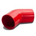 4 In 45 Degree Elbow Turbo Intercooler Intake Piping Coupler Silicone Hose Red 3 Ply Nylon Reinforced 4mm Thickness 80 Psi 