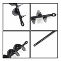 Waltyotur Extended Auger Bit 32 X 2 Inch Pile Hole Excavator For 3 8 Hex Drive Drill Garden Plant Planting Bulbs