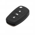 Uxcell 3 Button Rubber Car Remote Key Fob Cover Case Shell Protective Black For Audi