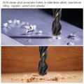 Uxcell 6pcs Jobber Drill Bits 7 5mm Black Nitride Gold Titanium Coated 4341 High Speed Steel Hss 135 Degree Split Point Twist