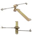 Holley 1850 Dual Carburetor Linkage Kit Quad 2x4 Progressive Assembly Yellow Zinc Plated Iron For Smooth Throttle Control 