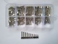 100pcs 4 -40 5mm-16mm Single-pass Standoff Spacer Screw Computer Bolt Assortment Set 