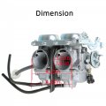 Motorcycle Carburetor Dual Carb Assy Replacement For Honda Ca250 Cmx250c 1985-2014