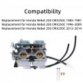 Motorcycle Carburetor Dual Carb Assy Replacement For Honda Ca250 Cmx250c 1985-2014