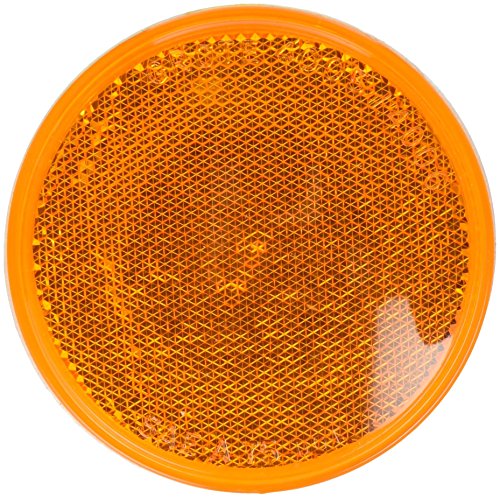 Grote 40053-5 Yellow Round Stick-on Reflector