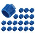 20 Pcs Pvc Pipe Male Thread Plug G3 4 Threaded Npts End Cap Plug Adapter For Plumbing Water Line Blue 