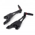 Gzyf Motorcycle Rear Passenger Foot Pegs Assembly Set For Bmw S1000rr 2010-2018 Black