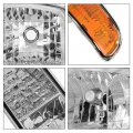 Kuafu Headlight Corner Light Compatible With 1999-2007 Gmc Sierra 1500 2500 3500 C3 1999-2006 Yukon Replacement For 15850351