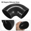 X Autohaux 89mm 3 5 Id 90 Degree Elbow Silicone Reducer Hose Coupler Intercooler Tube Black For Car Intake Piping