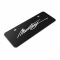 Ipick Image Made For Ford Mustang Script 3d Logo 12 X 4 25 European Look Black Half-size Stainless Steel License Plate