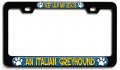 Keep Calm And Rescue An Italian Greyhound 3d Metal License Plate Frame Universal Fit For Auto Suv Truck Tag Holder 12 X 6 In 