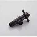 Cabilock Matte Black Body Turn Angle Shut Off Valve Brass Lead- Free Water Sink Kitchen For Home Bathroom Toilet