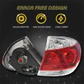 Wflnhb 1pc Right Side Rear Tail Light Assembly Replacement For Toyota Camry 2005-2006 Brake Lamp 81550-06210 81550-06220