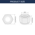5pcs M12 X 1 5 Nylon Insert Hex Lock Nuts 304 Stainless Steel Self-locking Stop Nut For Industrial Construction Fasteners