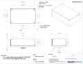 Bud Industries Cu-3284 Plastic Style A Utility Box 7-19 Length X 4-19 32 Width 2-23 64 Height Black Texture Finish