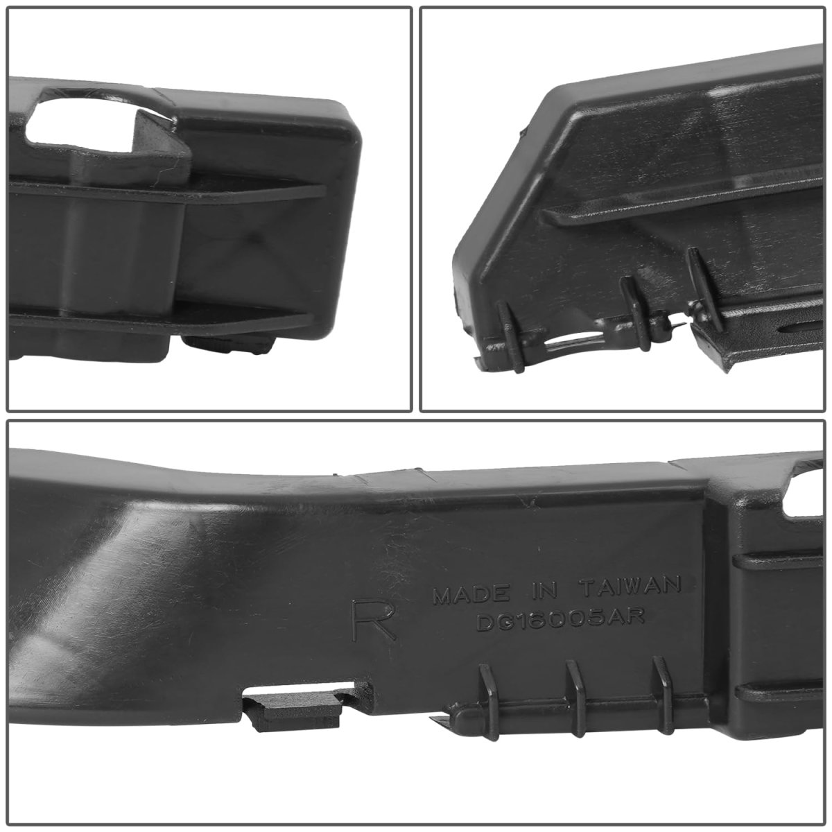 Front Bumper Cover Support Bracket For Dodge Challenger 2008 2022 Driver Left Side Polished Black Ch1033105
