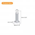 Uxcell St2x10mm White Screws Self Tapping 100pcs Pan Head Phillips Wood For Woodworking