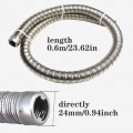 Gift2u Exhaust Pipe For Generator 60cm Double Layer Hose Auxiliary Heating Stainless Steel With Two Clamps
