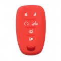 Rubber Silicone 6 Button Remote Smart Key Fob Cover Case With Keychain For Chevrolet Camaro Convertible 2016 2017 2018 2019