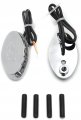 Httmt- Led Signal Mirror Block Off Plate Compatible With 05-08 Kawasak Ninja Zx6r 636 04-10 Zx10r P N Mt222-015a-cd