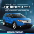 Front Lower Door Molding Trim Right Passenger Side Black For Ford Explorer 2011-2015 Bb5z7820878aa Fo1305112