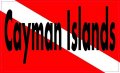 Stickertalk Cayman Islands Vinyl Diving Sticker 5 Inches By 3 