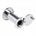 Uxcell Door View Solid Brass 220-degree Viewer With Cover For 1-3 8 To 2-3 Inch Thick Doors Polished Chrome Finish
