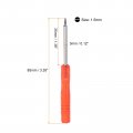 Uxcell 10pcs Mini Slotted Screwdriver 1 5mm Flat Head For Watch Eyeglasses Electronics Repair Red