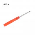 Uxcell 10pcs Mini Slotted Screwdriver 1 5mm Flat Head For Watch Eyeglasses Electronics Repair Red