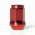 Circuit Performance 12x1 5 Red Closed End Bulge Acorn Lug Nuts Cone Seat Forged Steel 20 Pieces
