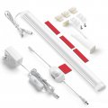 Litever Under Cabinet Led Lighting Bar Dimmable 1 Pc 12a Slim Bright Light Power Adapter Switch Dimmer Included Plug In Perfect 
