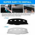 Autorder Dashboard Cover Mat For 2006-2008 Dodge Ram 1500 2500 3500 2009 4500 5500 2010 Accessories Velvet Without Cutout Dash