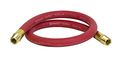 Pneumaticplus Red Epdm Synthetic Rubber Air Water Hose 3 8 Od With Npt Male Fitting Connections 6 Ft 