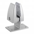 Uxcell Office Desk Partition Support Bracket 4pcs Divider Clamp Brackets Screen Clip Holders For 12-20mm Thick Silver Tone