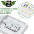 2 Pack Rv Led Ceiling Double Dome Light Fixture 12v Natural White Interior Lighting For Car Trailer Camper Boat 48 Smd Leds