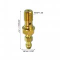 Uxcell Titanium Alloy M10x1 25 Motorcycle Brake Master Cylinder Screw M10 Thread Single Nipples Fittings Adapter Gold Tone
