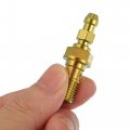 Uxcell Titanium Alloy M10x1 25 Motorcycle Brake Master Cylinder Screw M10 Thread Single Nipples Fittings Adapter Gold Tone