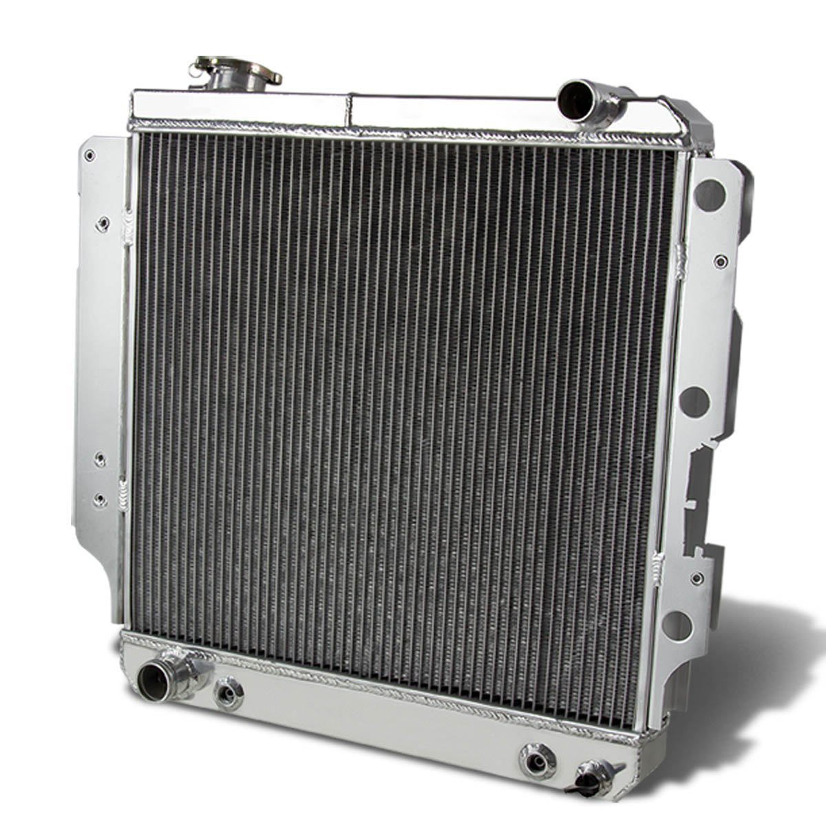Auto Dynasty For Wrangler Yj Tj 2 4-4 23-row Racing Radiator 16 Inches Black Fan Mounting Kit