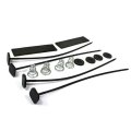 Auto Dynasty For Wrangler Yj Tj 2 4-4 23-row Racing Radiator 16 Inches Black Fan Mounting Kit