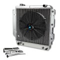 Auto Dynasty For Wrangler Yj Tj 2 4-4 23-row Racing Radiator 16 Inches Black Fan Mounting Kit 