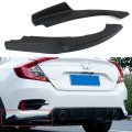 Rear Bumper Lower Side Splitters Apron Valance For 2016 2018 Honda Civic 4 Door Sedan Jdm Style 2 Piece Polyurethane Unpainted 